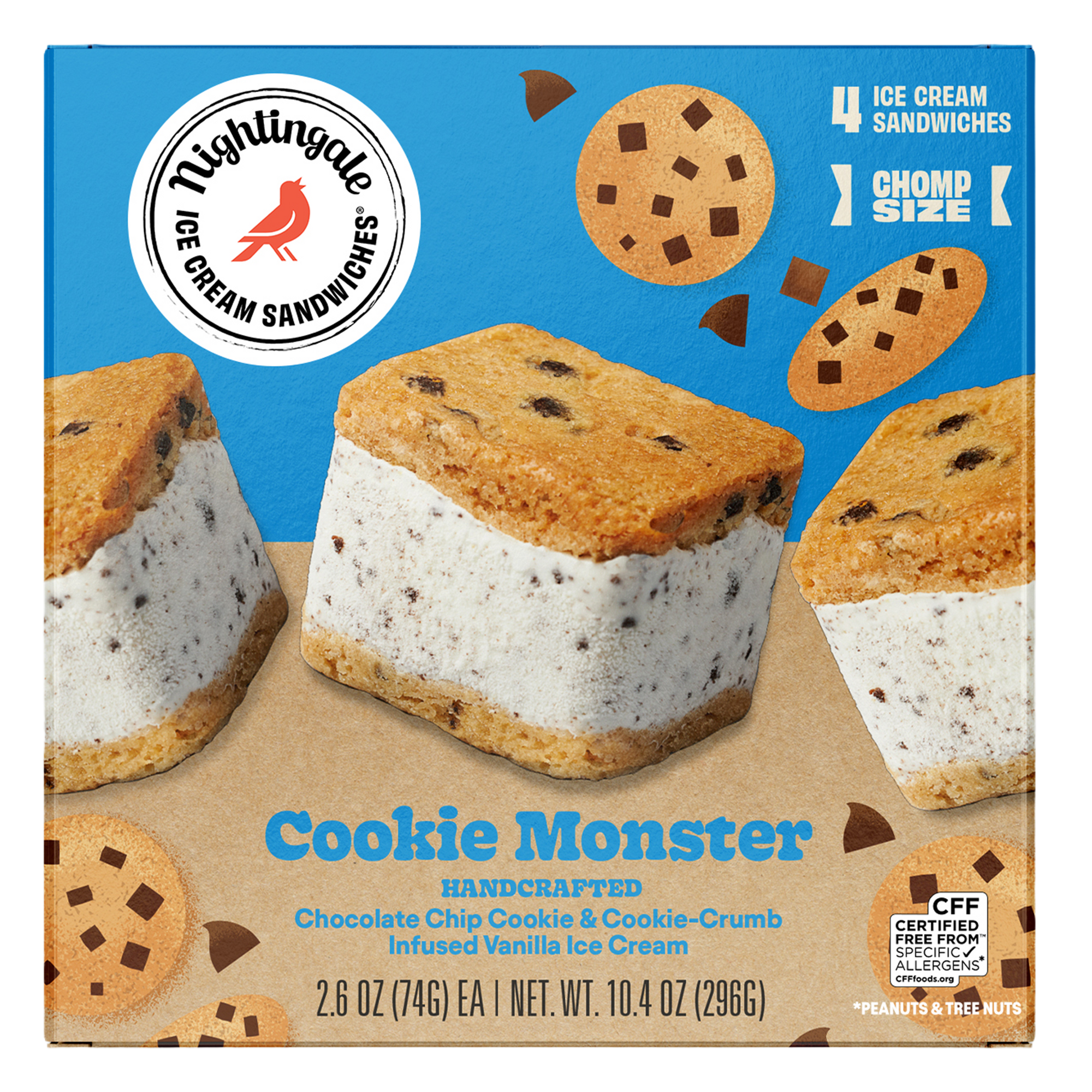Cookie Monster Chomp Size 4-Pack