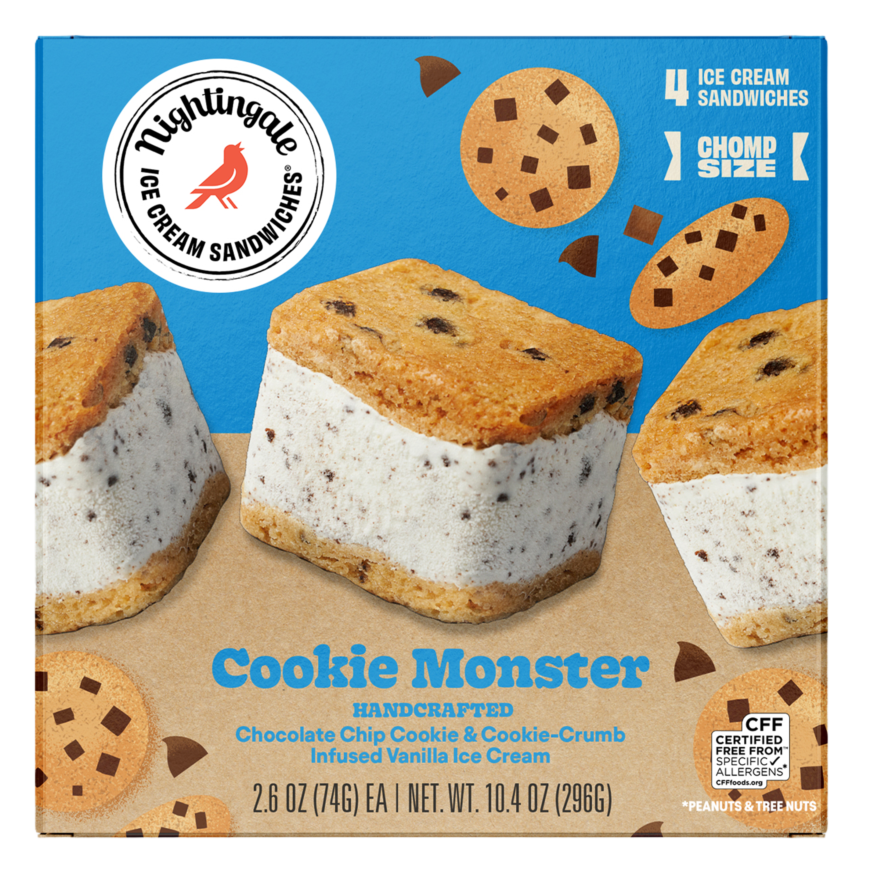 Cookie Monster Chomp Size 4-Pack
