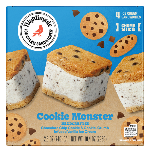 Cookie Monster Chomp Size 4-Pack