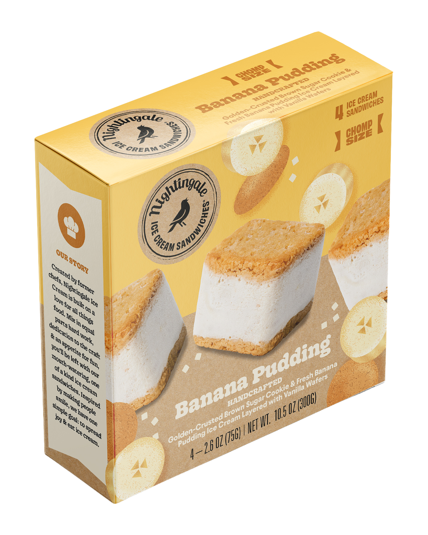 Banana Pudding Chomp Size 4-Pack