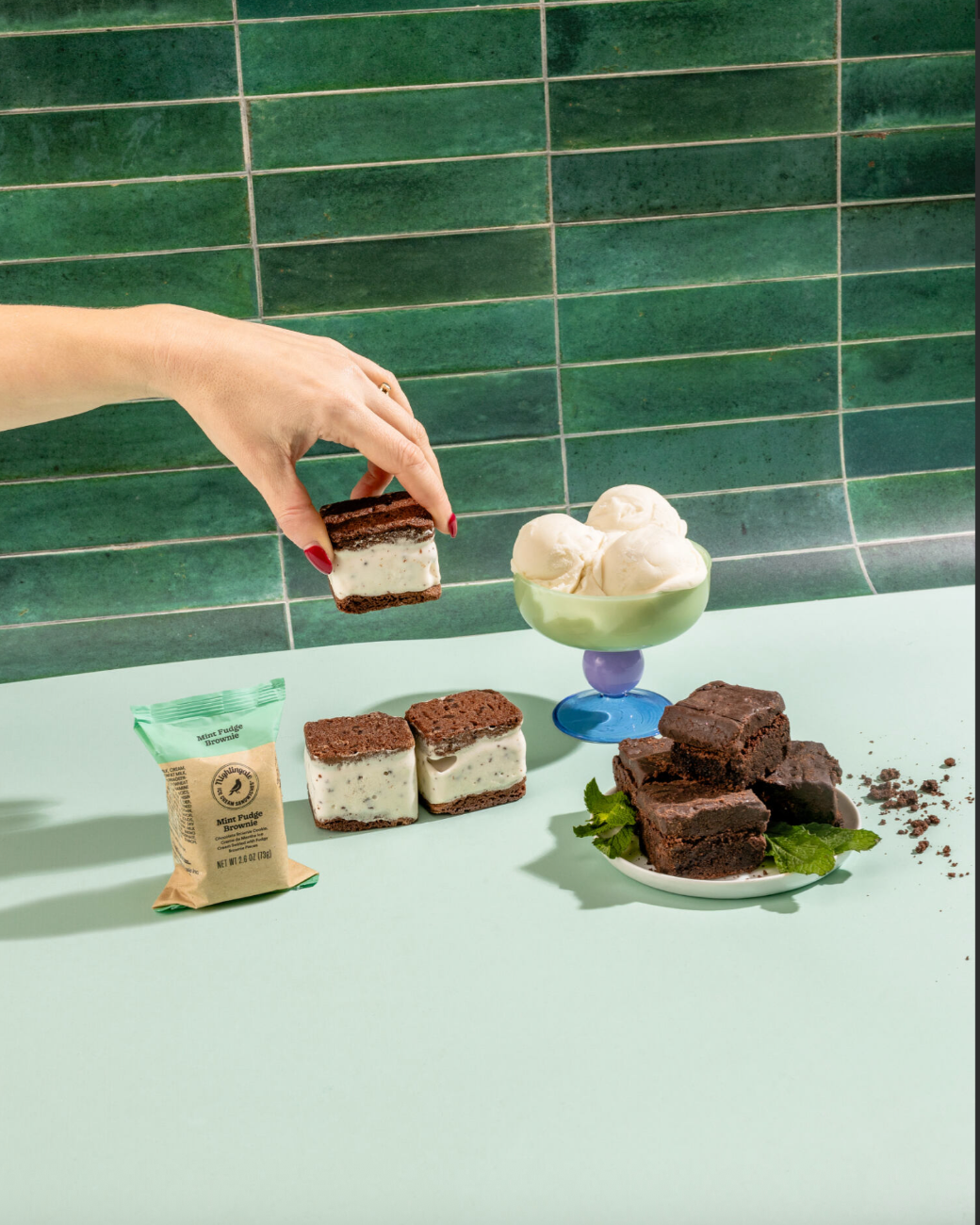 Mint Fudge Brownie Chomp Size